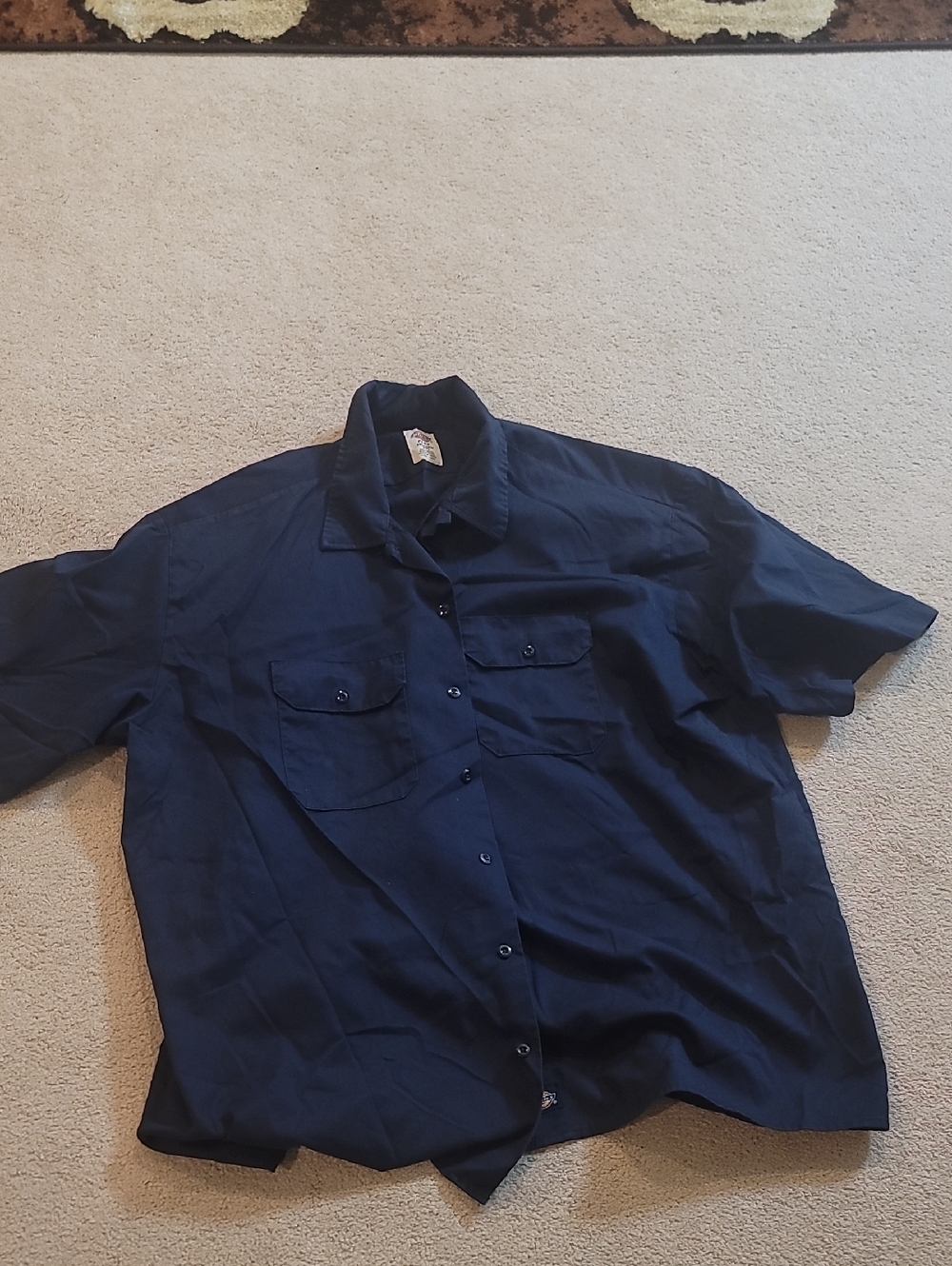 Dickies Navy Short-Sleeve Work Shirt